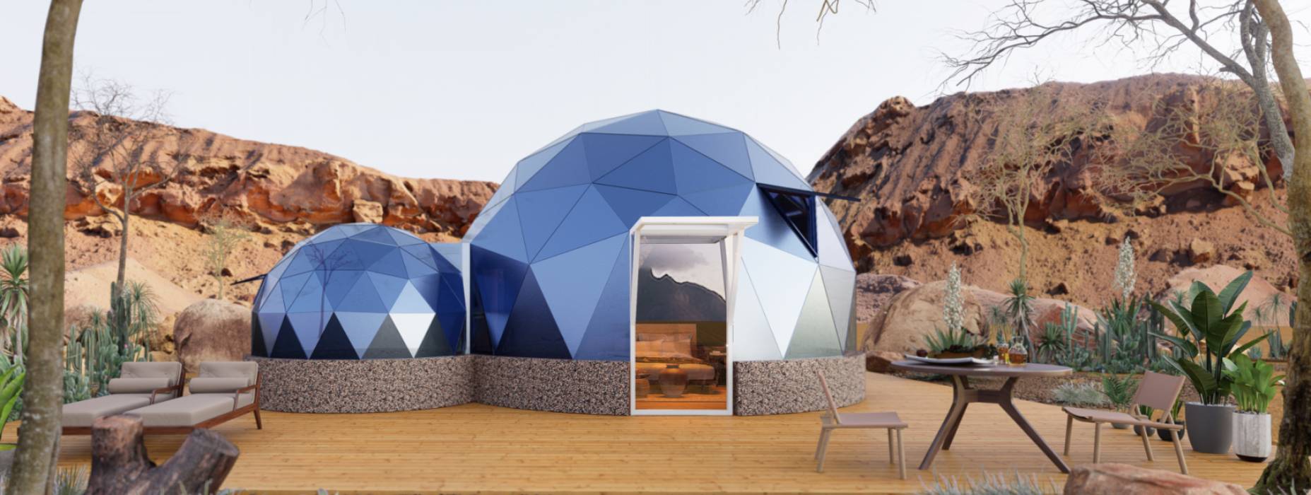 环县球形智能光伏玻璃星空房